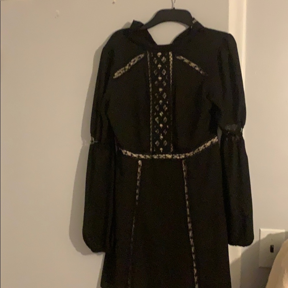 High neck express black dress